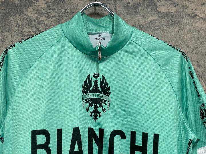 JT905 ビアンキ Bianchi 半袖サイクルジャージ チェレステ M