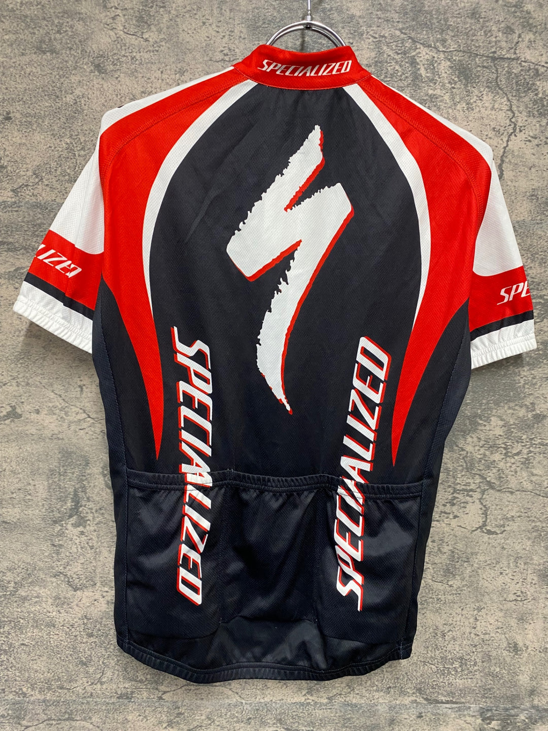 JR083 スペシャライズド SPECIALIZED 半袖サイクルジャージ 黒赤 S