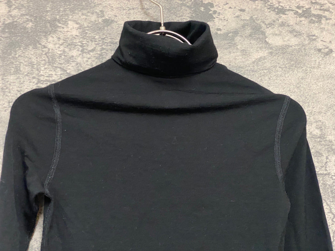 JX653 ラファ Rapha WOMEN'S WINTER BASE LAYER ハイネック 長袖 ベースレイヤー 黒 XXS メリノ