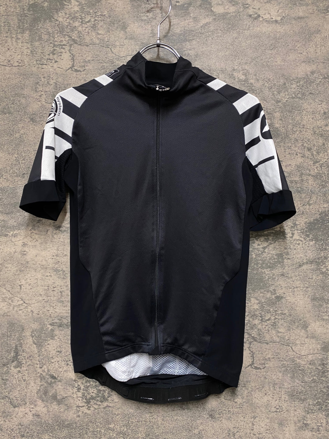 JG623 アソス assos SS.100cento 半袖 サイクルジャージ 黒白 S