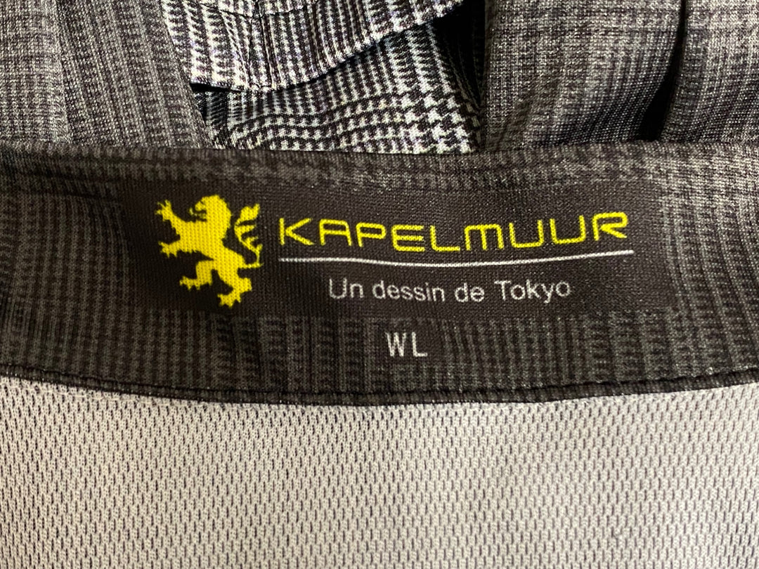 KJ754 カペルミュール KAPELMUUR 長袖 サイクルジャージ グレー チェック WL