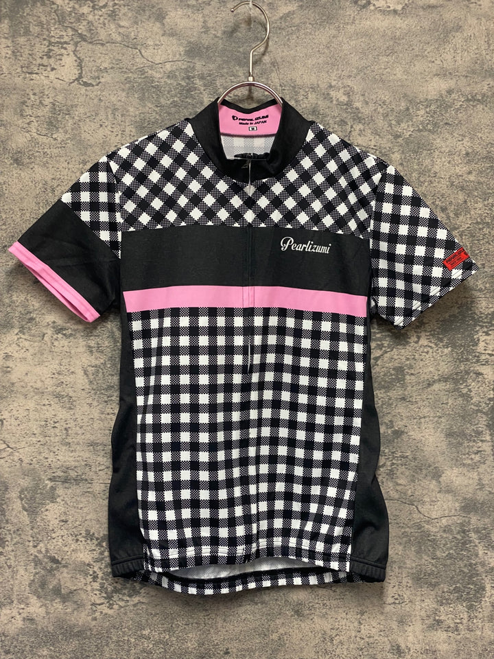 KL675 パールイズミ PEARL iZUMi 半袖 サイクルジャージ 白黒 M レディース