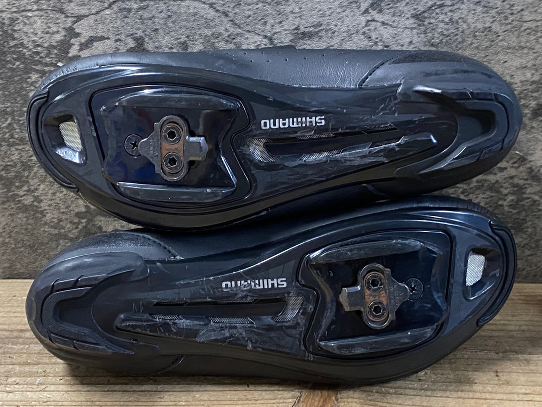 KG397 シマノ SHIMANO RP1 SH-RP100-S L ビンディングシューズ 黒 SPD 3穴 EU42 ※ペン字あり