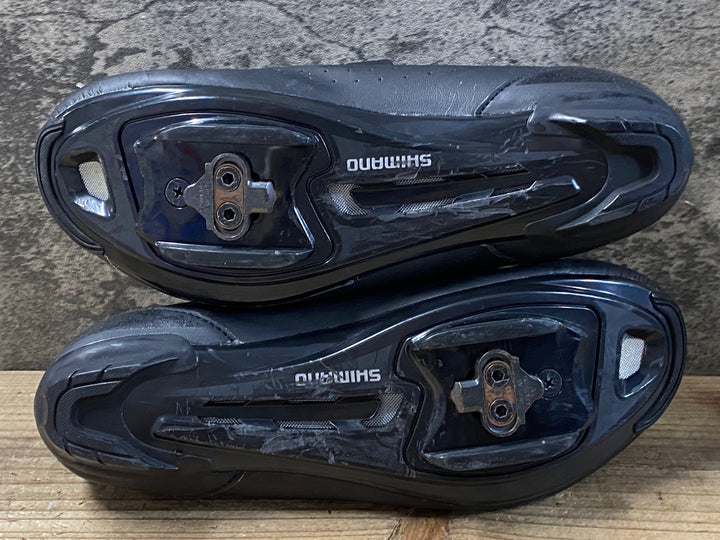 KG397 シマノ SHIMANO RP1 SH-RP100-S L ビンディングシューズ 黒 SPD 3穴 EU42 ※ペン字あり