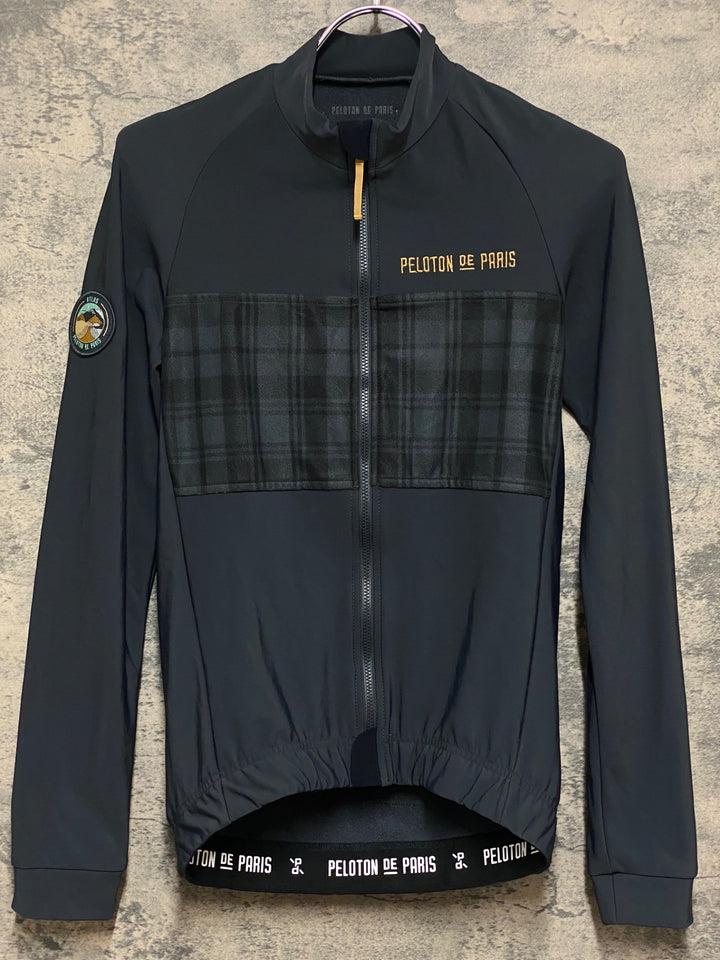 KP400 プロトンドパリ  Peloton de Paris 長袖 サイクルジャージ 黒 S