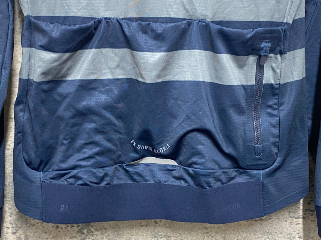 KA628 ラファ Rapha RCC PRO TEAM LONG SLEEVE JERSEY 長袖 サイクルジャージ ネイビー L