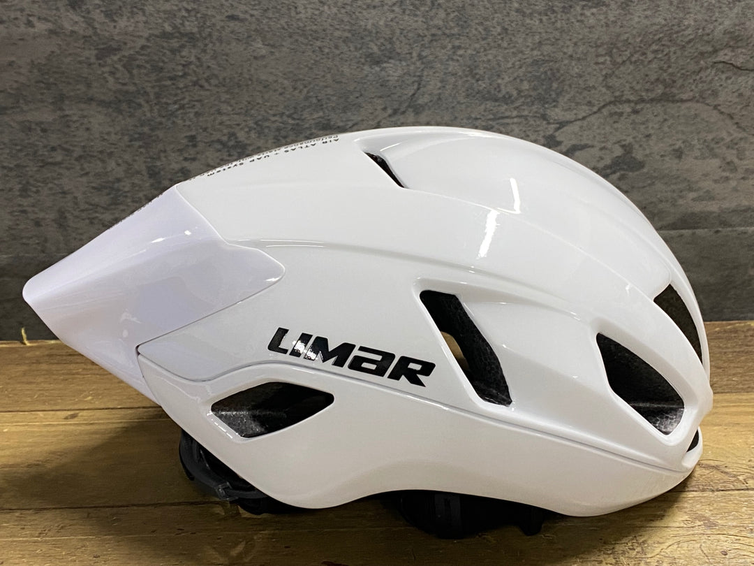 KL367 リマール LIMAR AIR ATLAS UAP -GLOSSY WHITE ヘルメット Sサイズ 52-56cm 2025/12製造