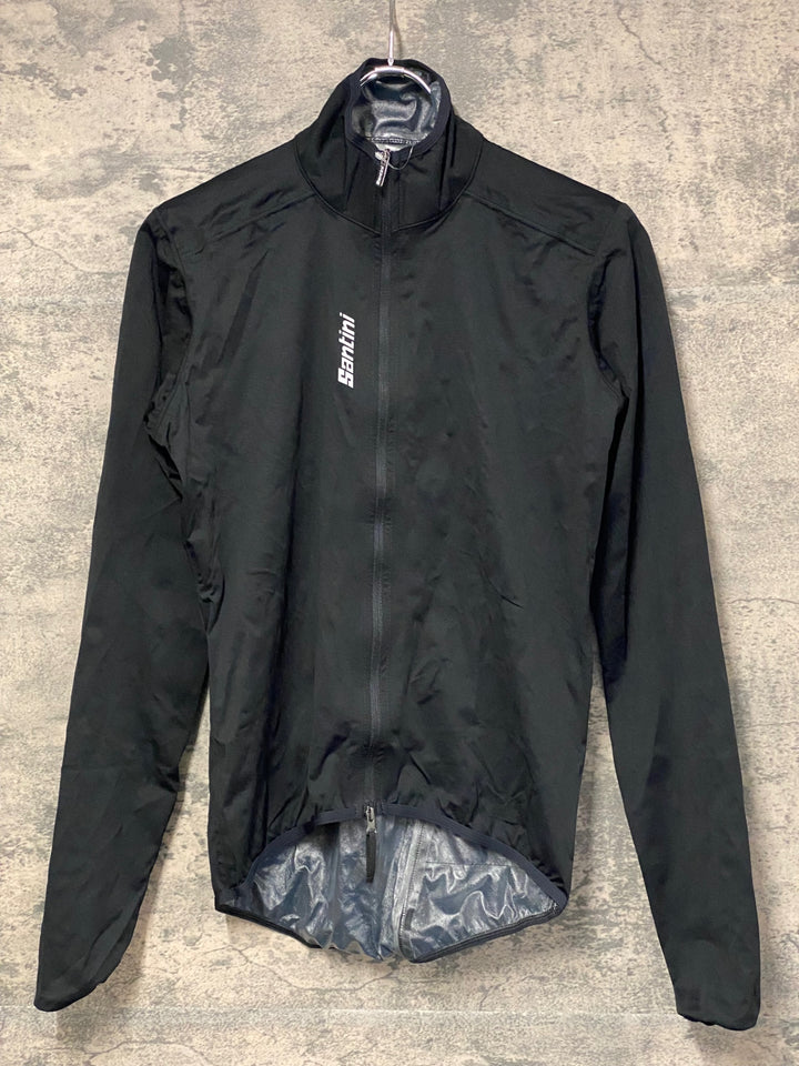 JT119 サンティーニ Santini 長袖 レインジャケット 黒 S