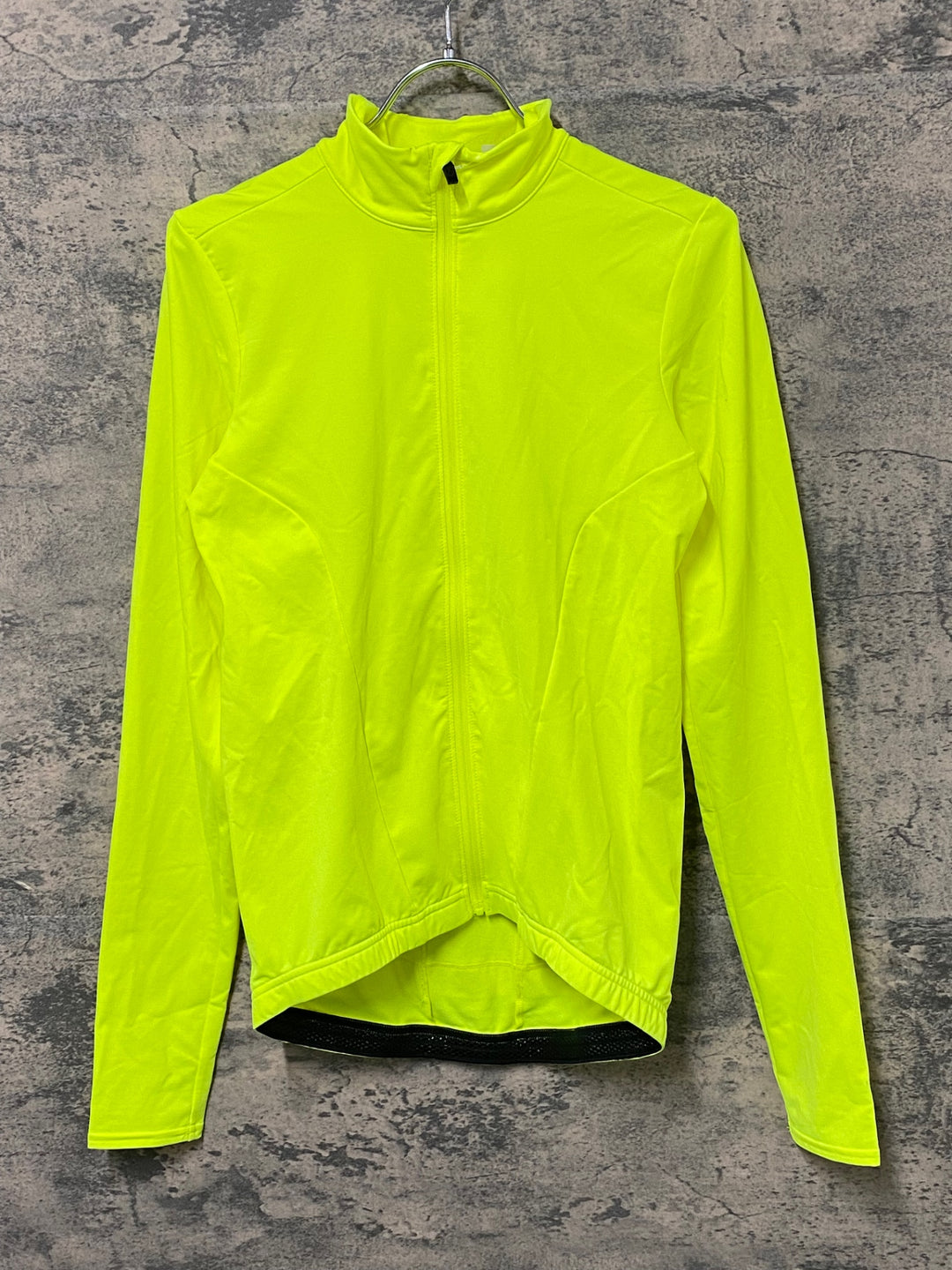 KG926 ボントレガー BONTRAGER Velocis Thermal Long Sleeve Jersey 長袖 サイクルジャージ ネオンイエロー S ※汚れ
