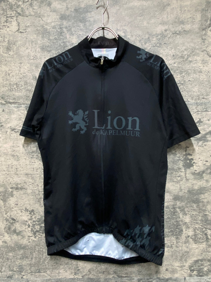 KF411 リオンドカペルミュール Lion de KAPELMUUR 半袖 サイクルジャージ 黒 XL