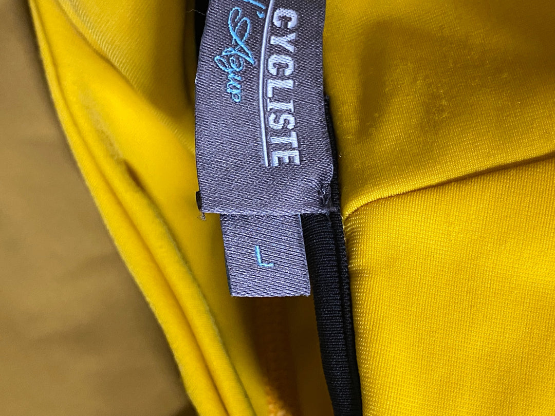 JU496 カフェドシクリステ Cafe du Cycliste PENELOPE Unisex 長袖 サイクルジャージ 茶 紺 L