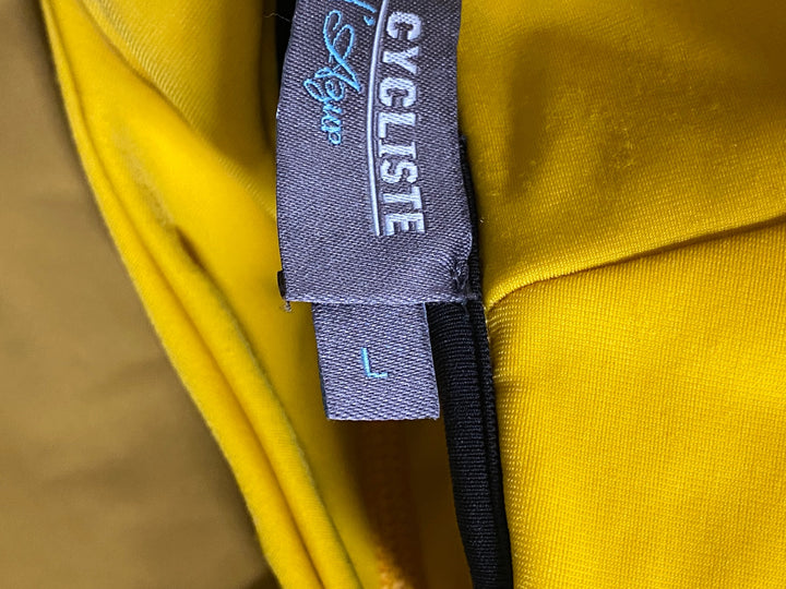 JU496 カフェドシクリステ Cafe du Cycliste PENELOPE Unisex 長袖 サイクルジャージ 茶 紺 L