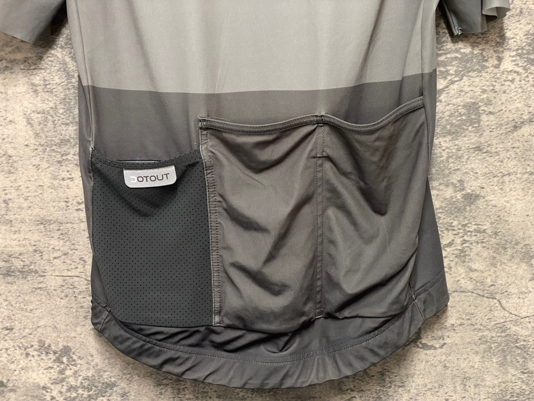 KM233 ドットアウト DOTOUT COMBAT JERSEY 半袖 サイクルジャージ グレー M