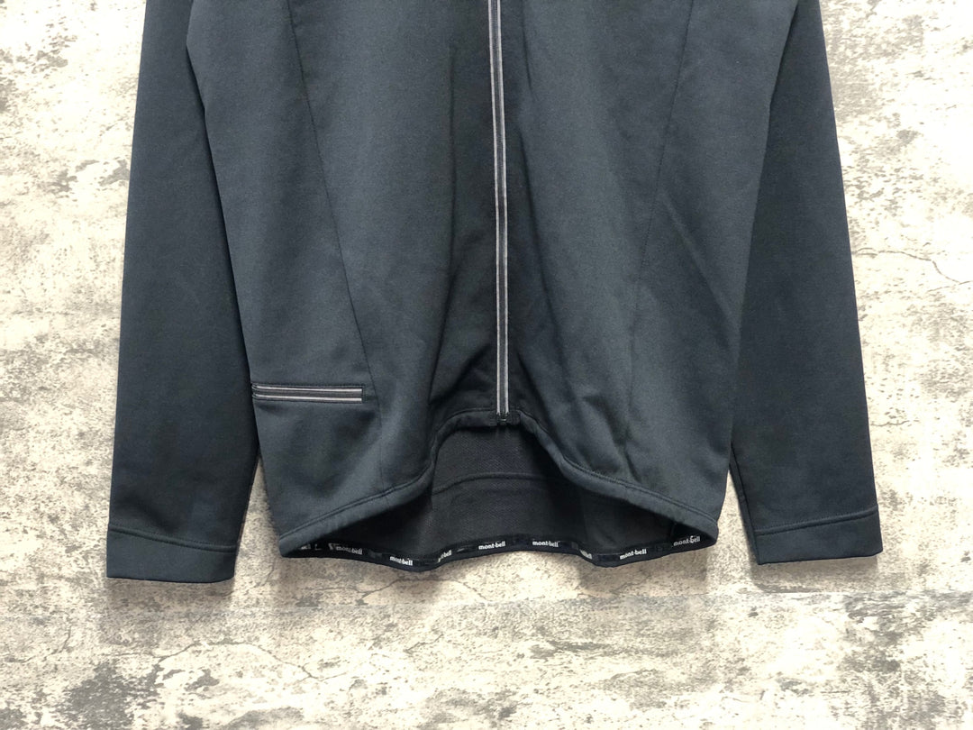 KK353 モンベル mont-bell 長袖 サイクルジャージ 黒 XL