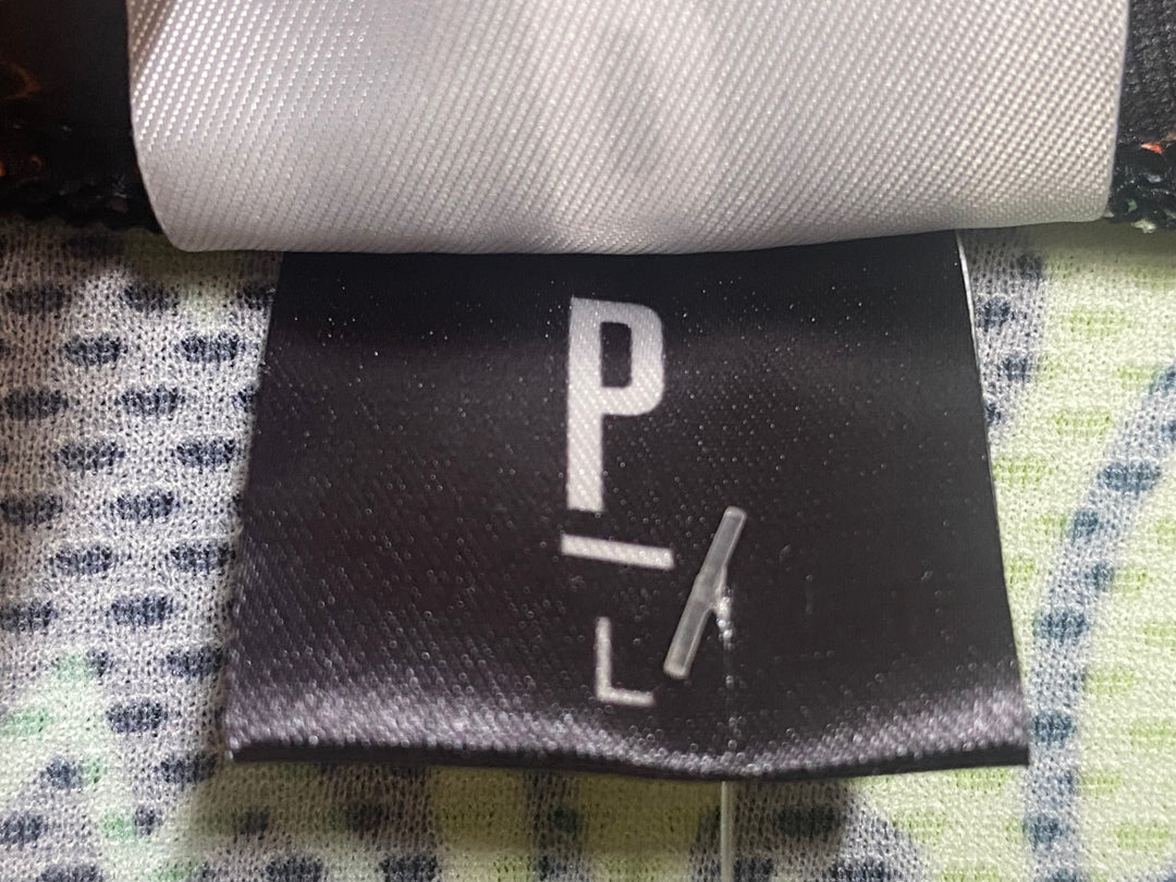 JY677 パリア PARIA 半袖 サイクルジャージ 黒 オレンジ 総柄 L 未使用