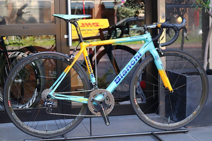 ビアンキ BIANCHI スペシャリッシマ SPECIALISSIMA 2018モデル 53サイズ カンパニョーロ スーパーレコード 11S カーボン ロードバイク 【東京南麻布店】