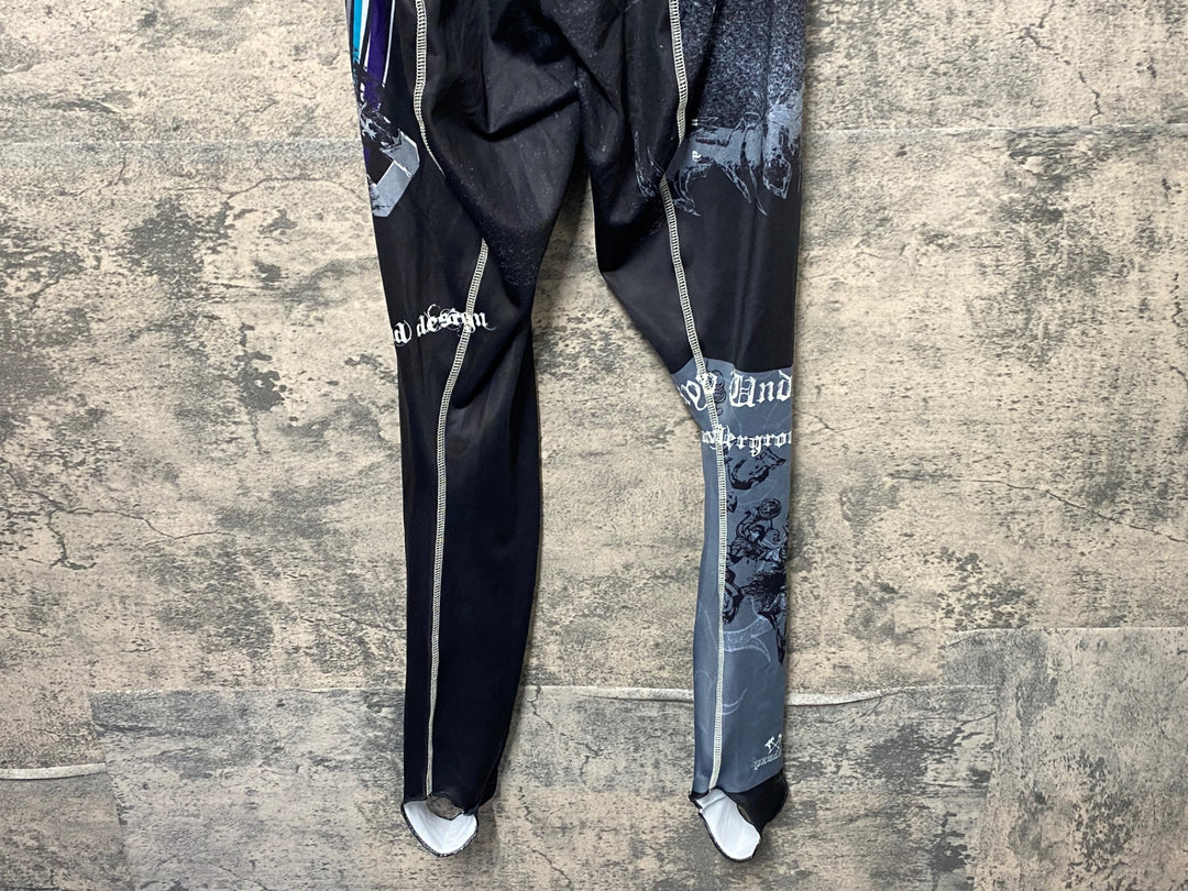 KE251 パンダーニ PANDANI ビブタイツ パッド無し 黒 白 XL