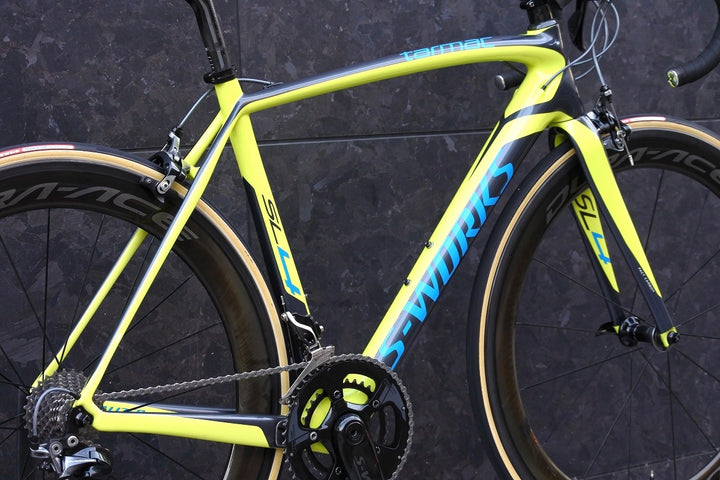 スペシャ SPECIALIZED エスワークス S-WORKS ターマック TARMAC SL4 2014 54サイズ シマノ デュラエース 9000MIX WH-R9100 C60 TU カーボン ロードバイク 【福岡店】