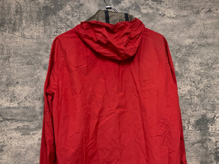 JW530 ゴア GORE BIKE WEAR 長袖 ウインドブレイカー 赤 M ※汚れ,内側劣化の為ジャンク