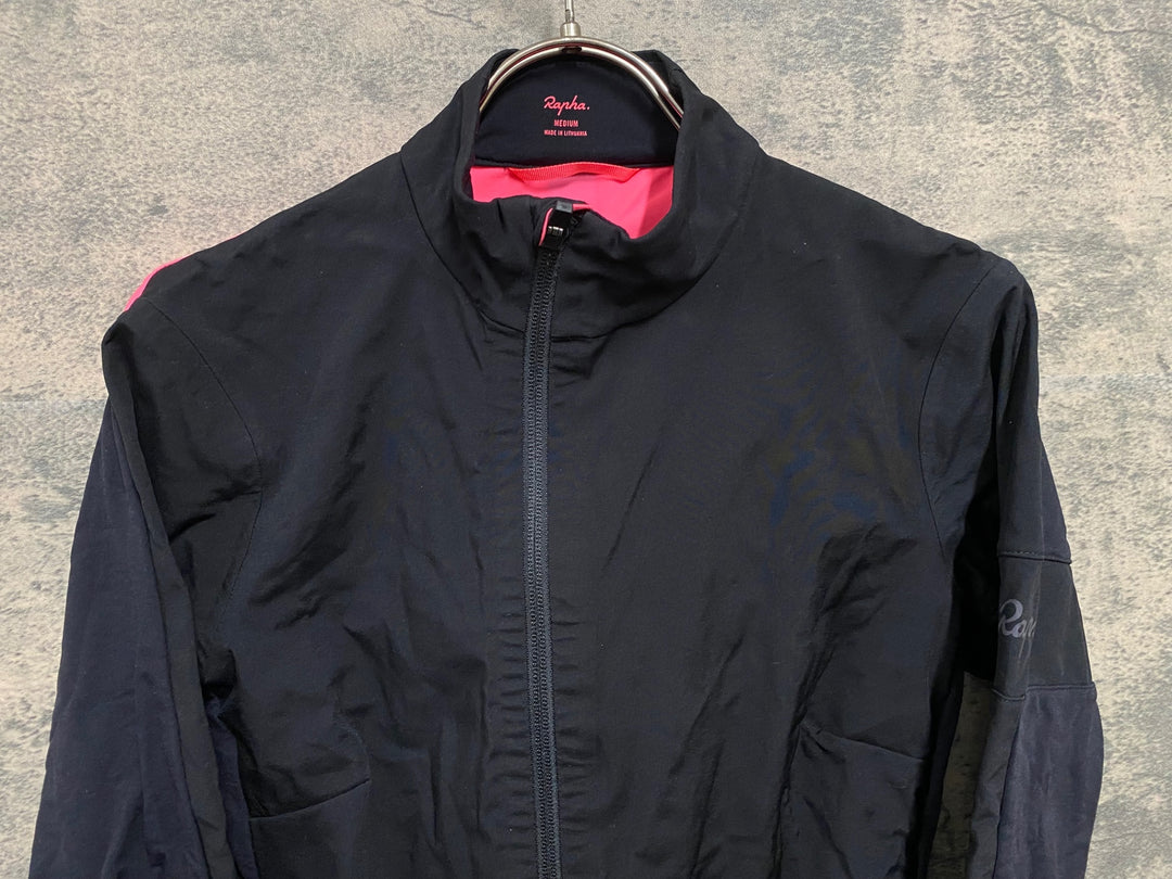 JY126 ラファ Rapha SOUPLESS JACKET 長袖 サイクルジャケット 裏起毛 黒 M