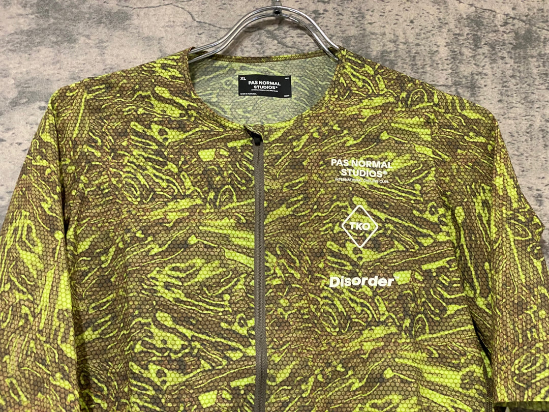 KJ292 パスノーマルスタジオ PAS NORMAL STUDIOS Men's T.K.O. Mechanism Pro Jersey - Disorder 半袖 サイクルジャージ カモ XL