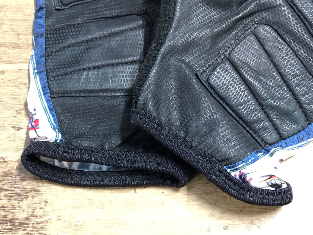 KM383 パンダーニ Pandani 指切 グローブ 紺 黒 L