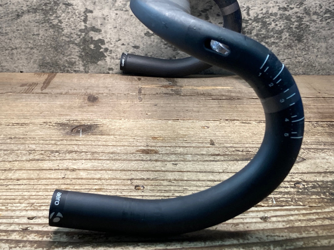 JK419 ボントレガー BONTRAGER XXX AERO カーボン ドロップハンドル Φ31.8 ブラケットC-C400mm ※レバー固定オーバートルクの為ジャンク