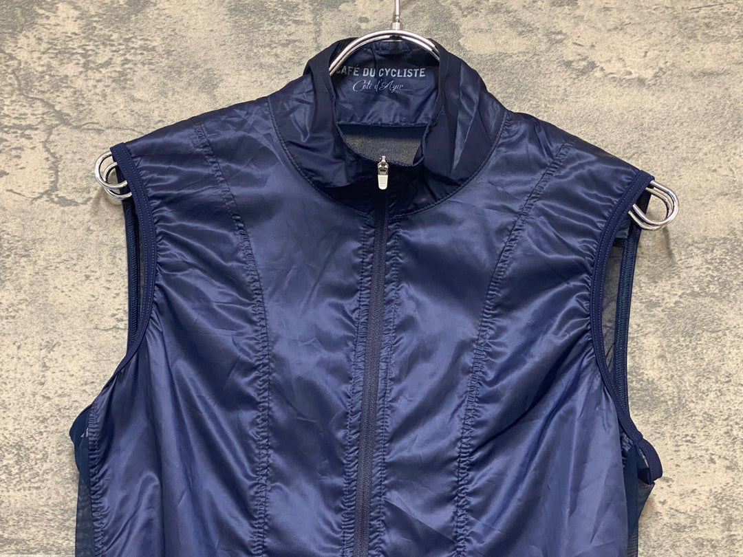 KS240 カフェドシクリステ cafe du cycliste Petra Gilet サイクルベスト ジレ 紺 S