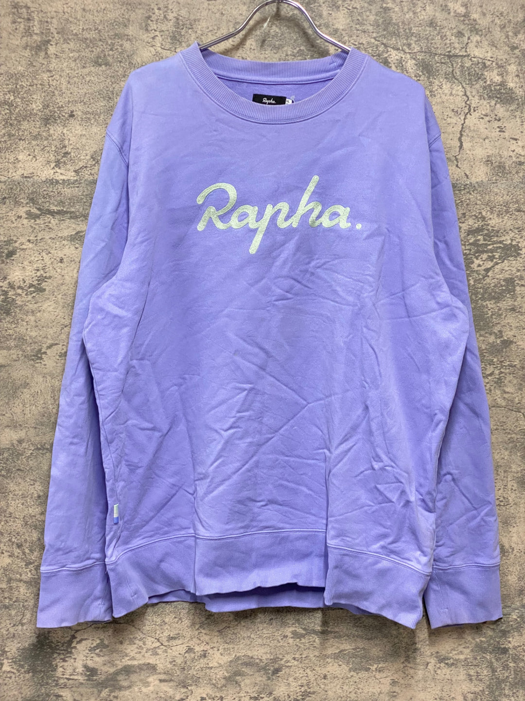KG226 ラファ Rapha LONG SWEATSHIRT 長袖 スウェット トレーナー 薄紫 XXL