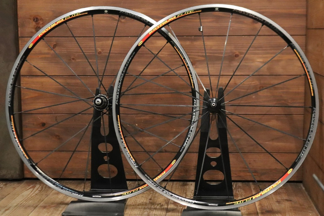 マヴィック MAVIC キシリウム エリート KSYRIUM ELITE アルミ クリンチャー ホイールセット シマノ 11/12S ナローリム 13C 【東京南麻布店】
