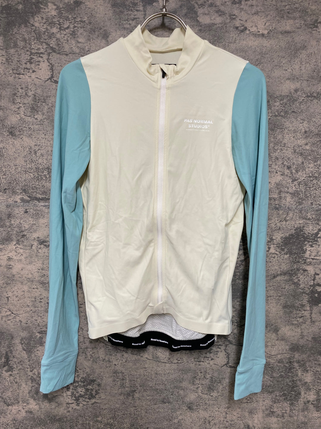 JY484 パスノーマルスタジオ PAS NORMAL STUDIOS Mechanism Long Sleeve Jersey 長袖 サイクルジャージ ホワイト グリーン M