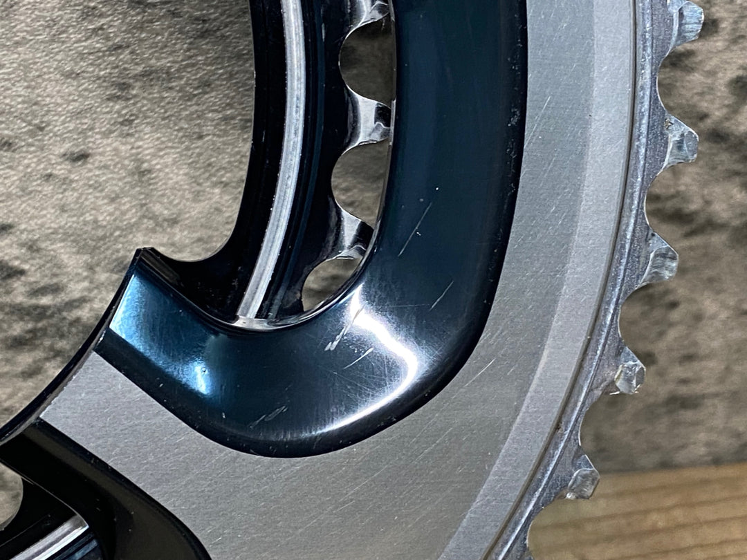 JM838 シマノ SHIMANO デュラエース DURA-ACE FC-9000 チェーンリング 50/34T ※歯の摩耗大の為ジャンク