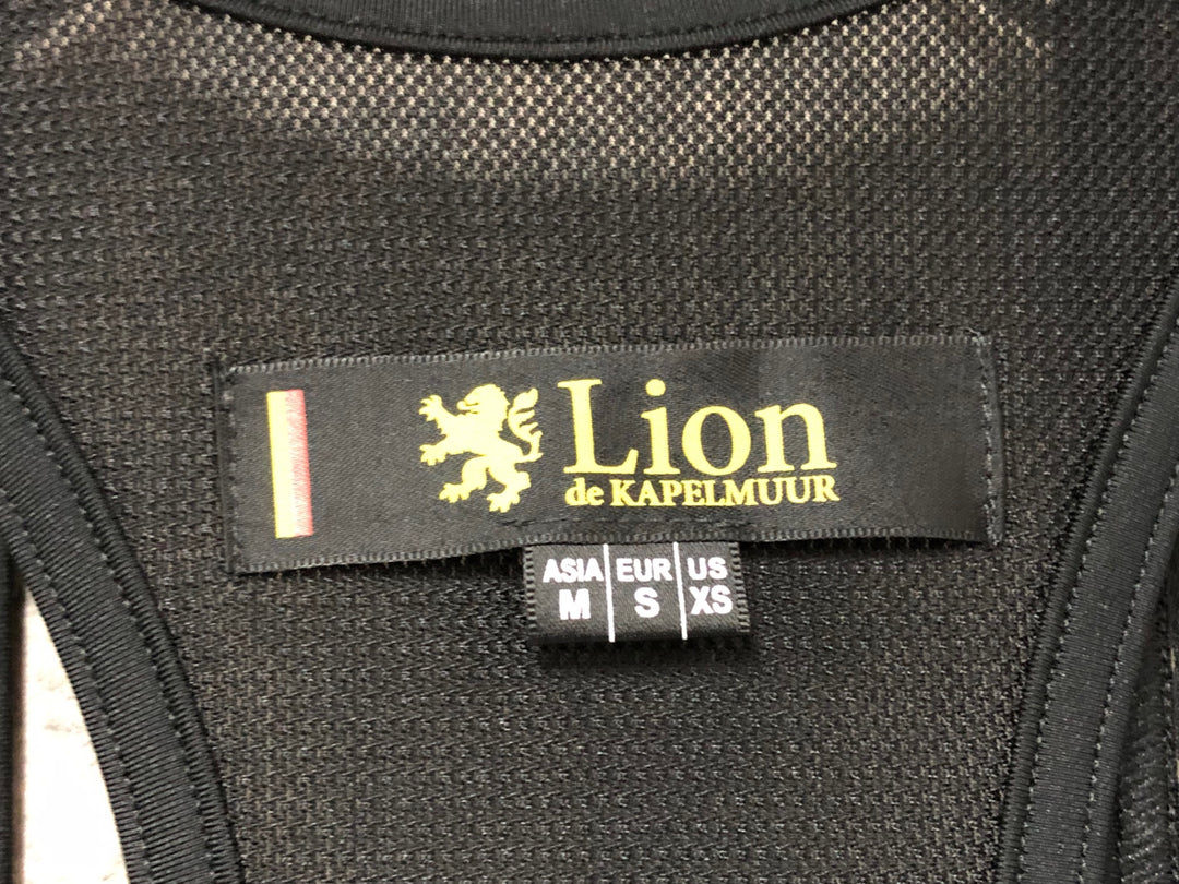 KG278 リオンドカペルミュール Lion de KAPELMUUR ビブタイツ 黒 M 裏起毛