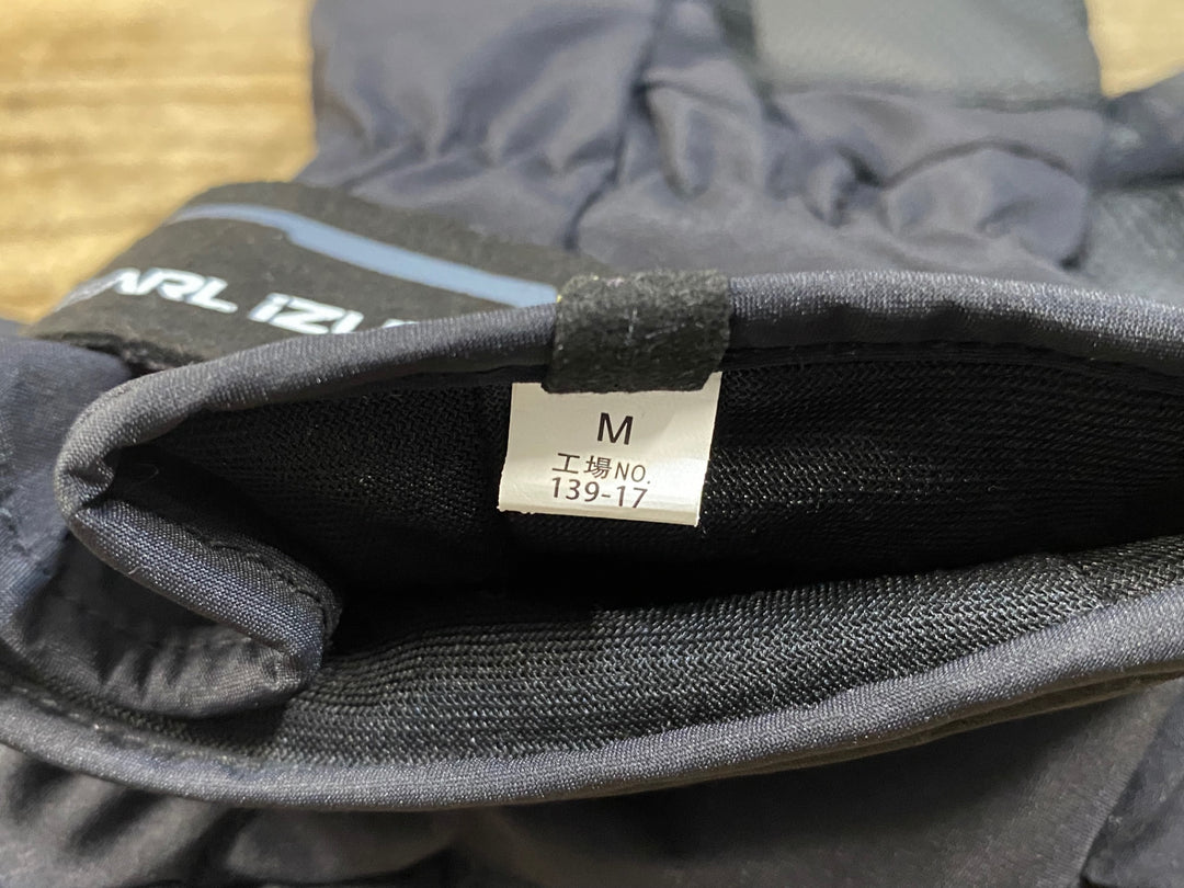 KJ043 パールイズミ PEARL iZUMi 長指 ウィンターグローブ 黒 M