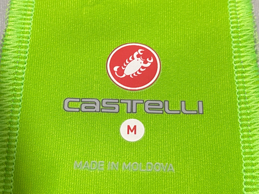 JV351 カステリ CASTELLI perfetto サイクルベスト ジレ 黄緑 CANNONDALE M GORE WINDSTOPPER