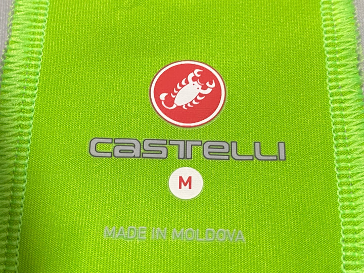 JV351 カステリ CASTELLI perfetto サイクルベスト ジレ 黄緑 CANNONDALE M GORE WINDSTOPPER
