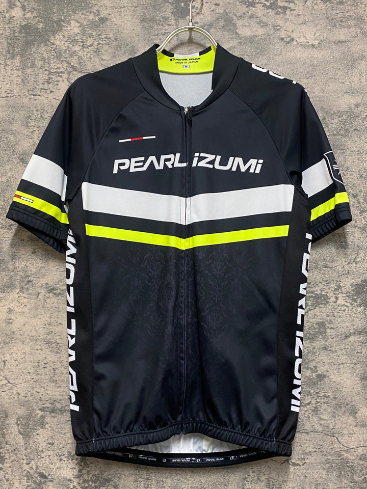 JO282 パールイズミ PEARL iZUMi 半袖サイクルジャージ  黒 黄 M
