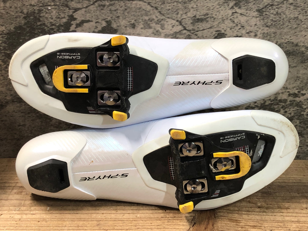JU904 シマノ SHIMANO RC9 SH-RC903M W01E ビンディングシューズ 白 EU42