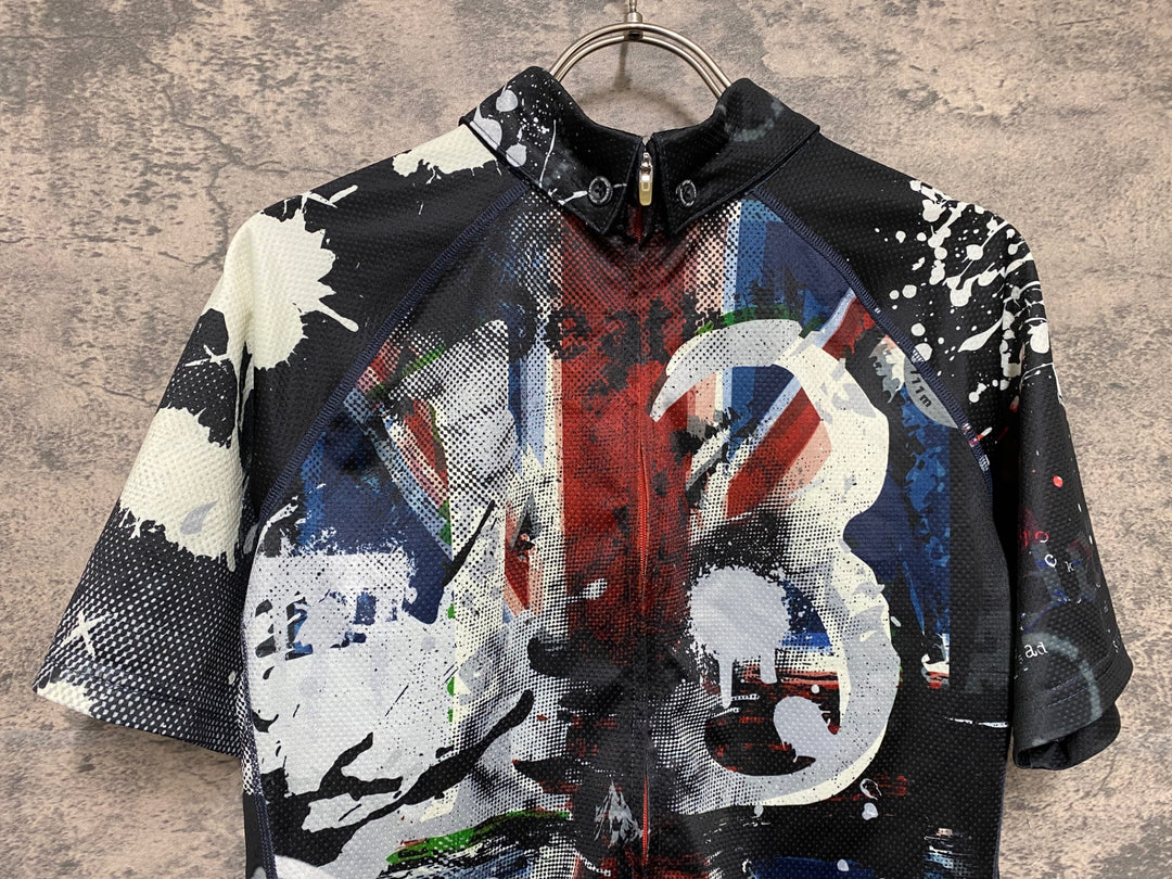 JM021 パンダーニ PANDANI 半袖 サイクルジャージ 総柄 M