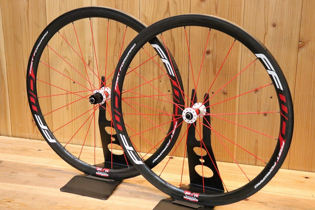 【日本限定カラー!】 ファストフォワード FFWD F4R カーボン チューブラー ホイールセット カンパニョーロ 11/12S 外幅20.5mm 【芦屋店】