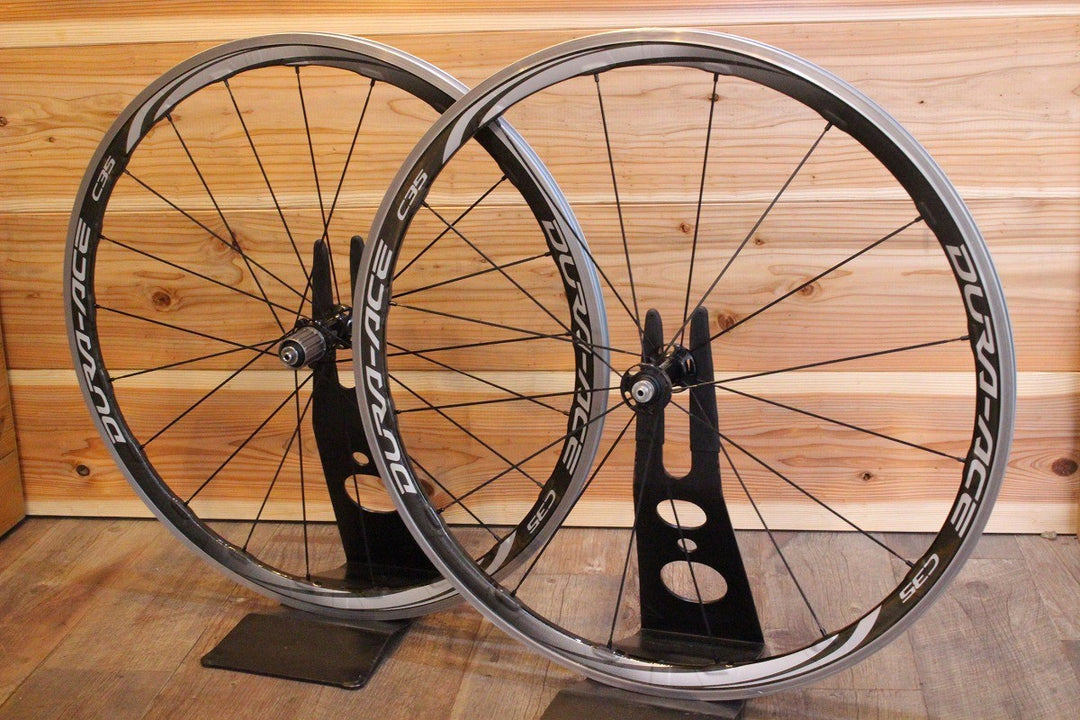 シマノ SHIMANO デュラエース DURA-ACE WH-9000-C35-CL アルミ/カーボン クリンチャー ホイールセット シマノ 11S/12S ナローリム 15C 【名古屋店】