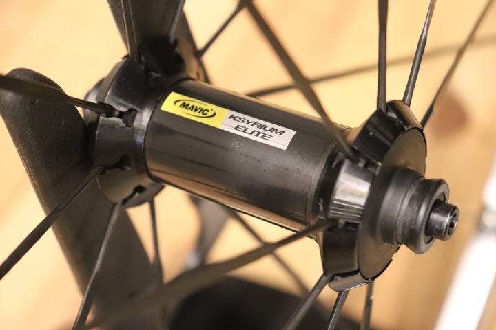 マヴィック MAVIC キシリウムエリート KSYRIUM ELITE シマノ 12/11S アルミ クリンチャー ホイールセット ナローリム 15C 【さいたま浦和店】