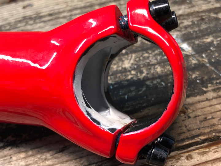 JH778 ボントレガー BONTRAGER BLENDR XXX カーボン ステム 赤 140mm Φ31.8 OS