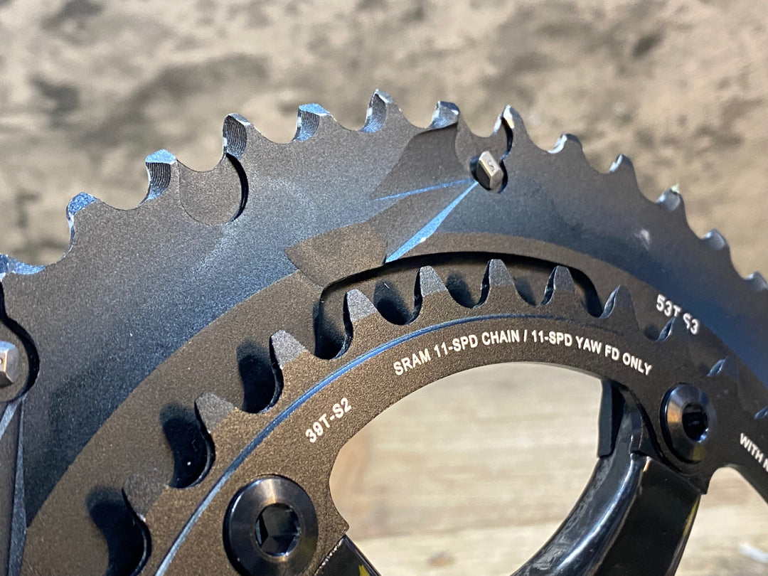 JV824 スラム SRAM Red 22 カーボン クランクセット 170mm 53/39T XGideR BCD130 11s GXP