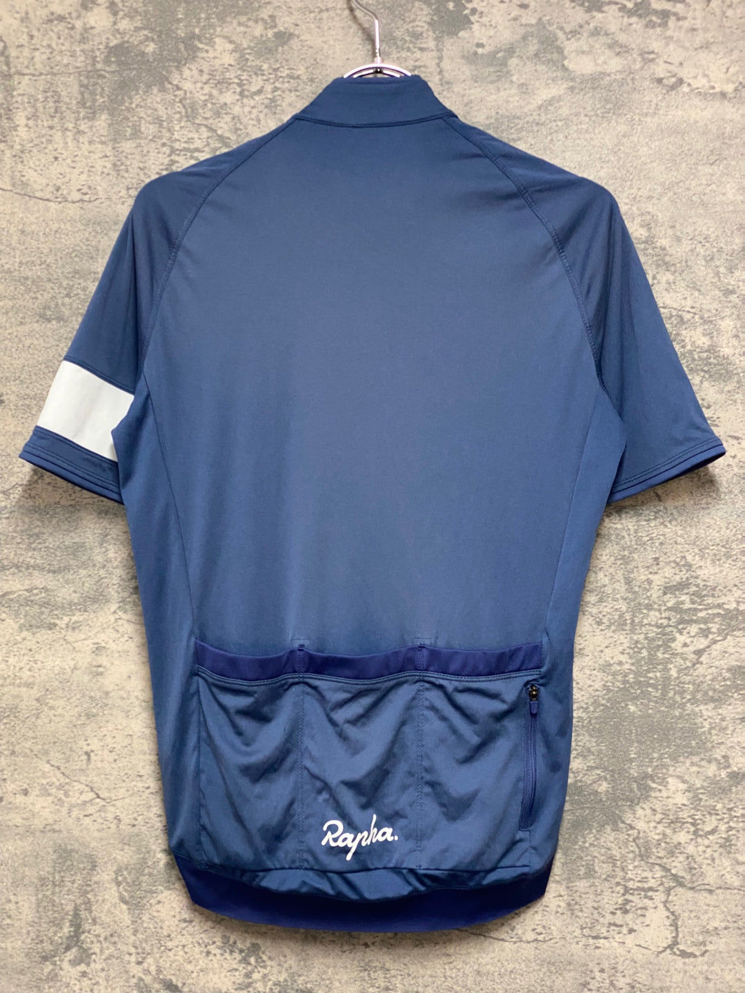 JM552 ラファ Rapha CORE JERSEY 半袖 サイクルジャージ ネイビー S ※背面ポケット小穴