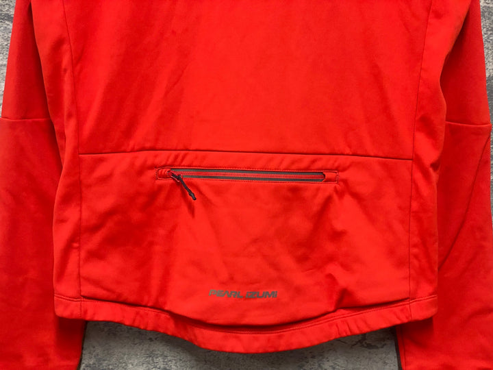 KL226 パールイズミ PEARL iZUMi 長袖 サイクルジャージ 赤 S 裏起毛