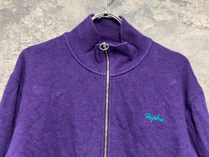 KF531 ラファ Rapha LOGO ZIP UP TRACK JACKET 長袖 サイクルジャケット 紫 M