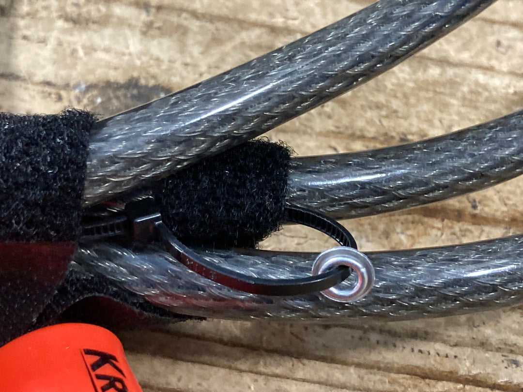 KP740 クリプトナイト KRYPTONITE フレックスケーブル ワイヤー錠 オレンジ