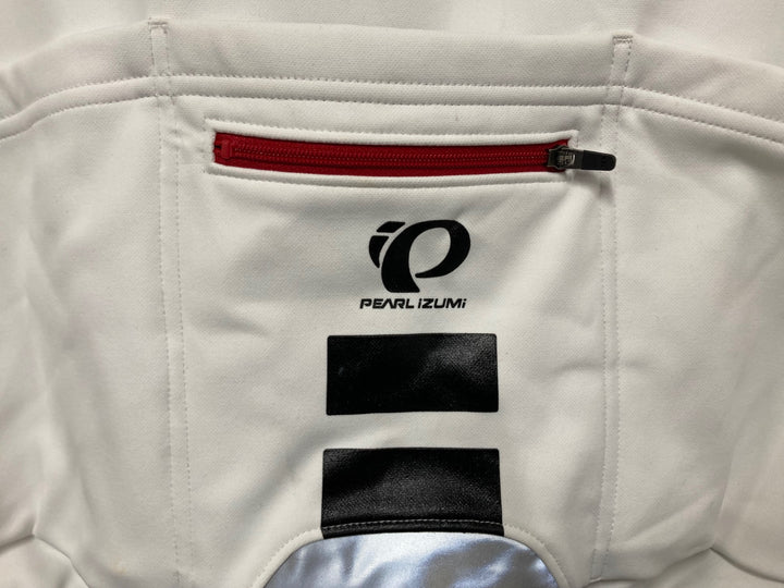 KC599 パールイズミ PEARL iZUMi 長袖 サイクルジャケット 白黒 M べたつき WINDBREAK