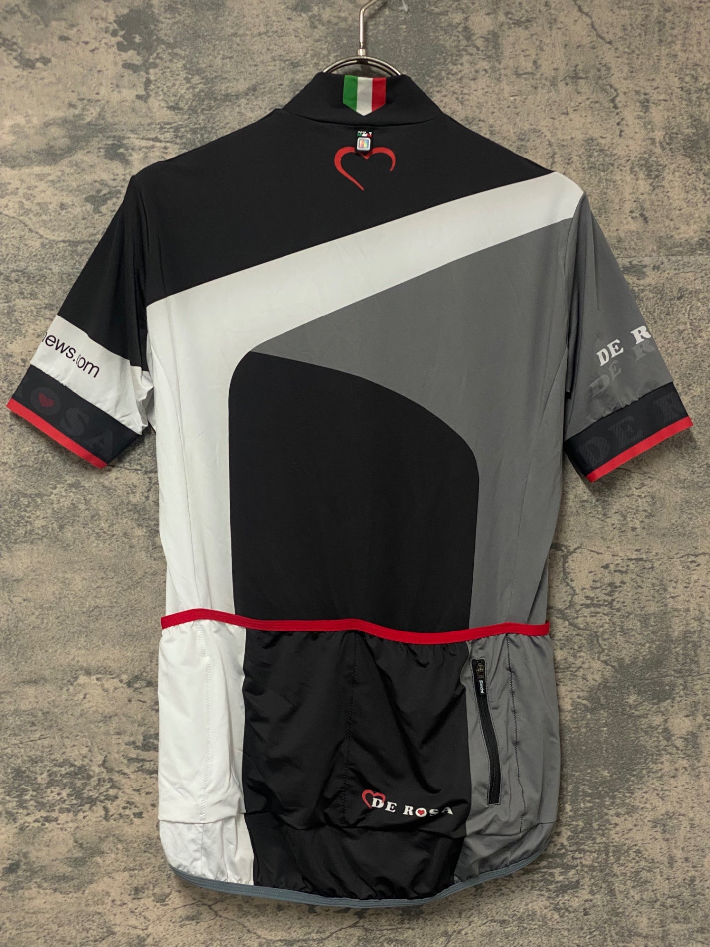 KK365 サンティーニ Santini 半袖 サイクルジャージ 黒 M DE ROSA
